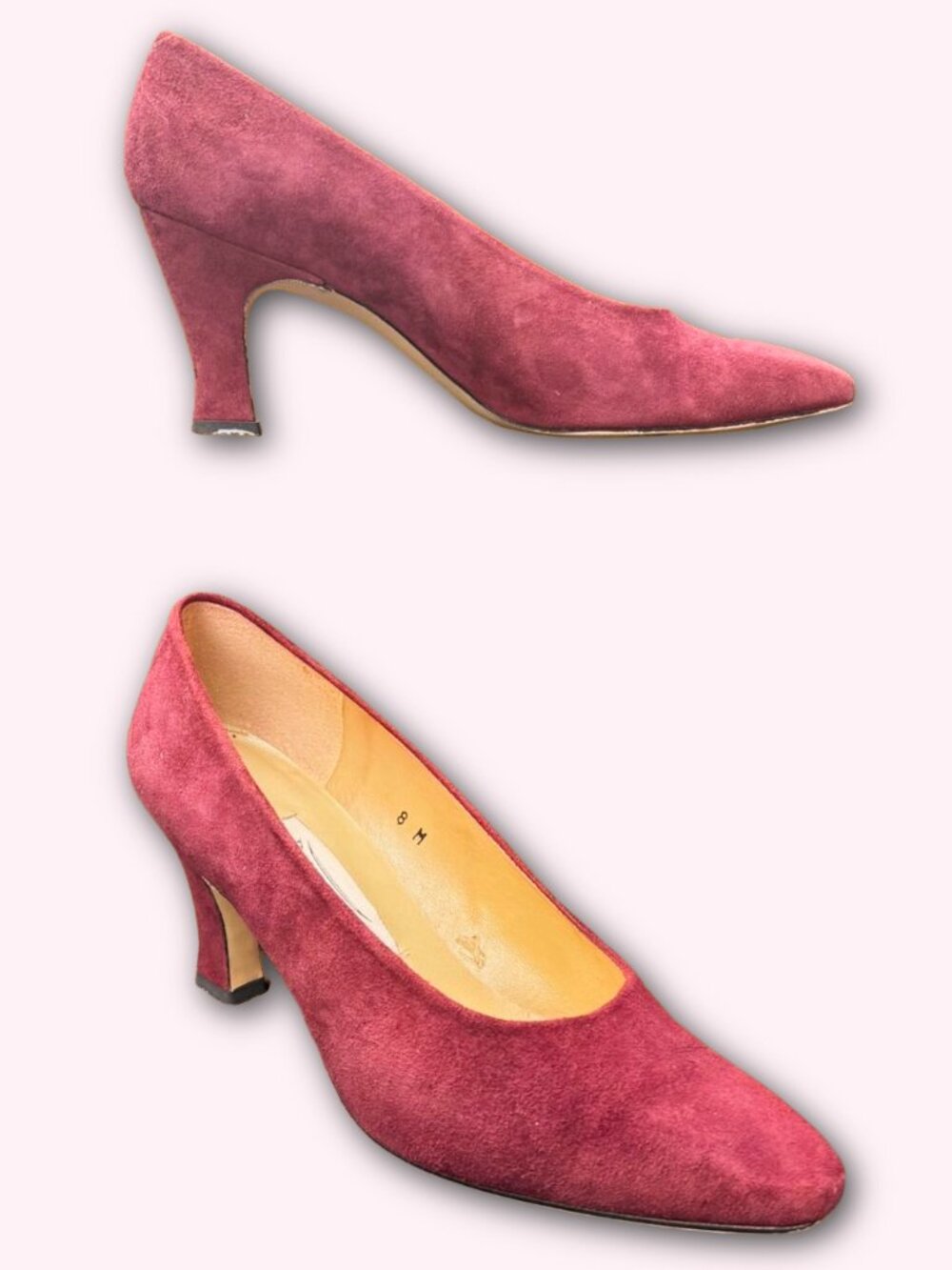 BEAUTIFUL 8W Vintage Suede Bandolino Heels ✨